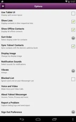 Yahoo Messenger android App screenshot 2