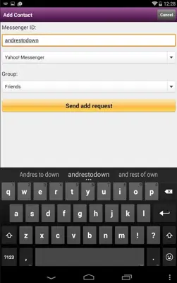 Yahoo Messenger android App screenshot 4